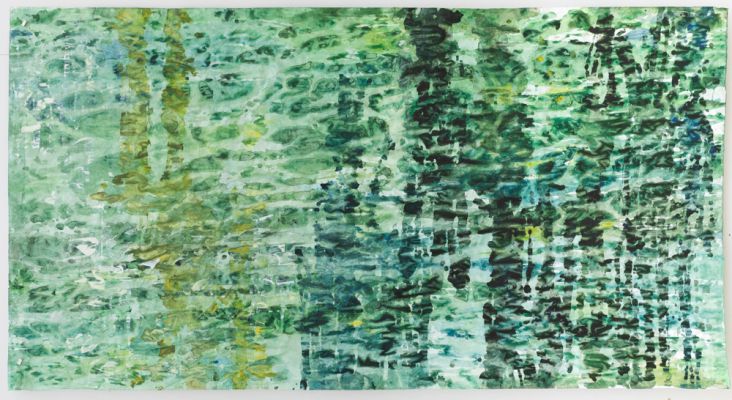 acrylique sur kraft 1,80m x 1m - 2023